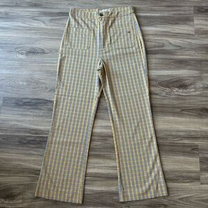 Plaid Pull&Bear High Rise Dress Pants Size Small